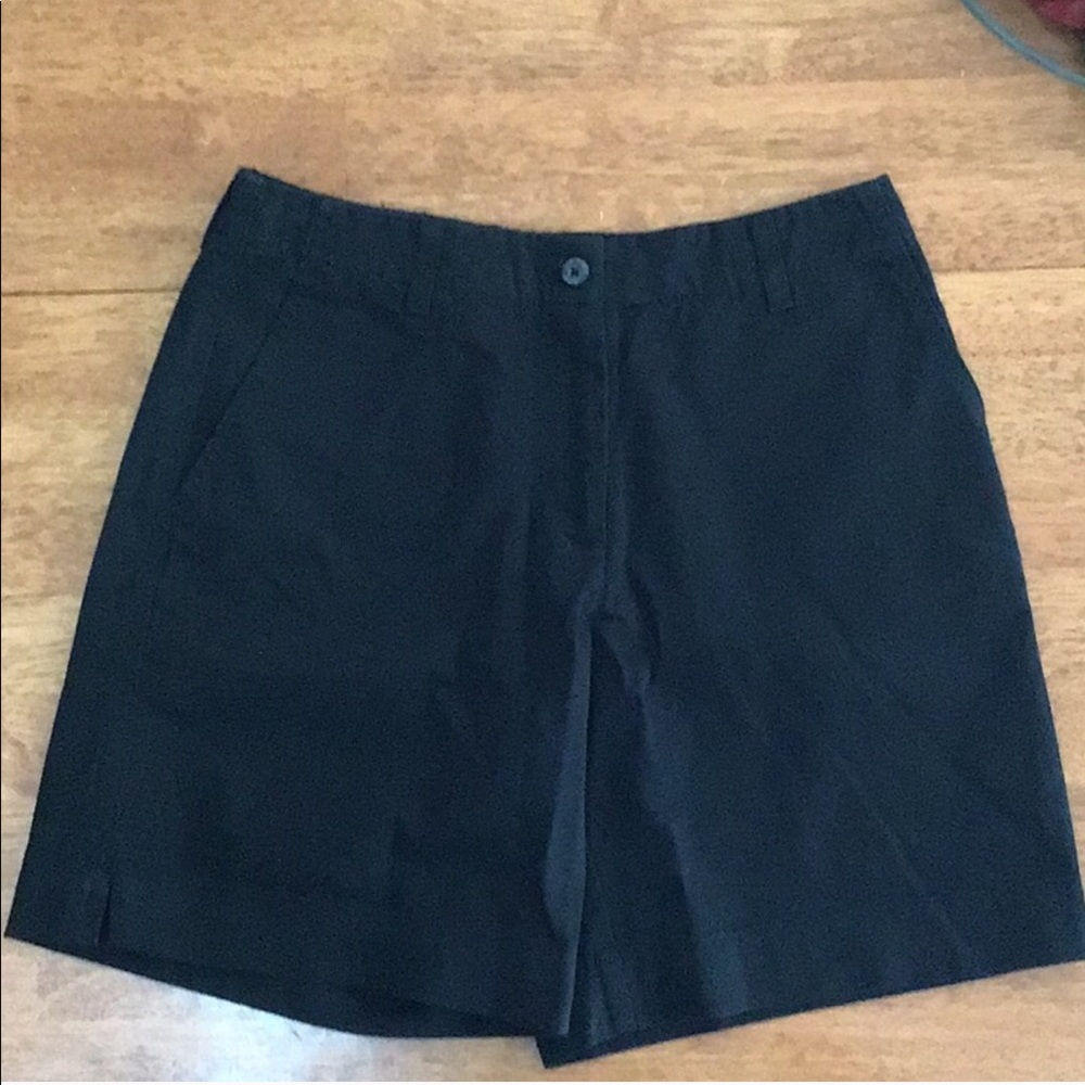 New York & Co Black Flat Front Shorts Size 2